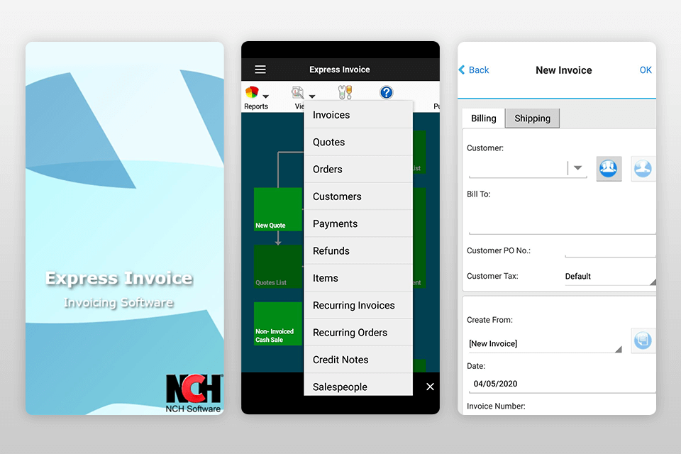 Zoho invoice software