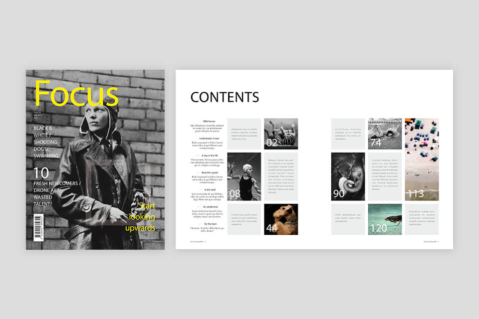 free indesign magazine templates cover