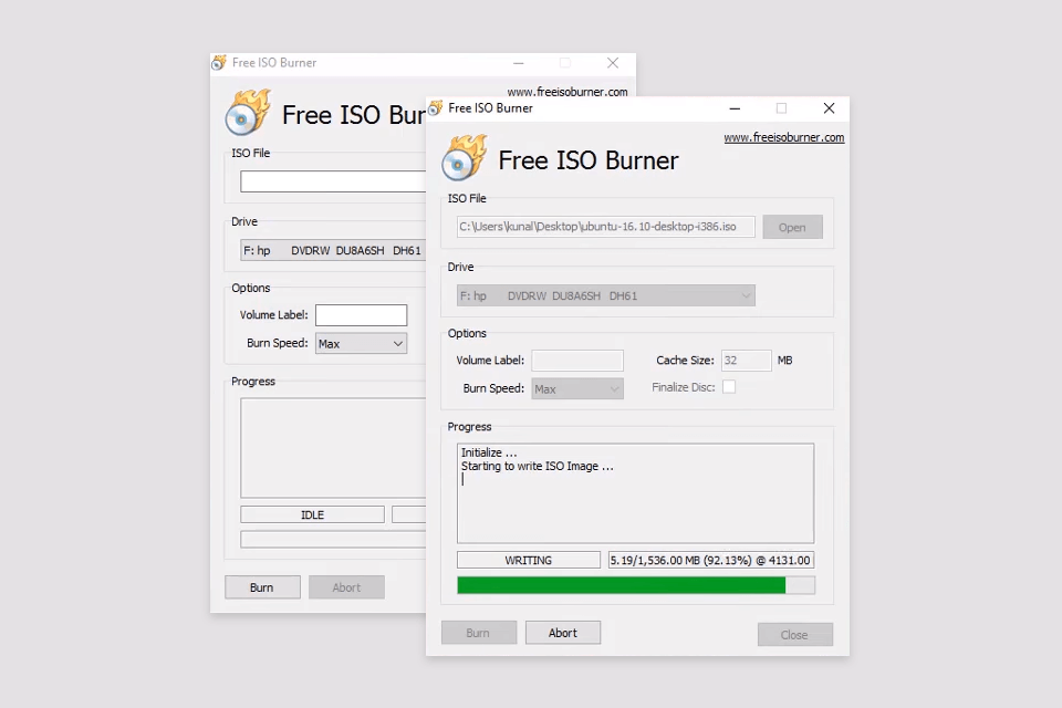 recomended free iso burner for windows 7