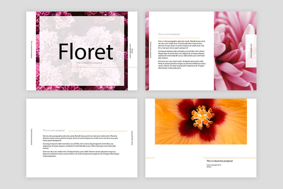 free product catalog template floret