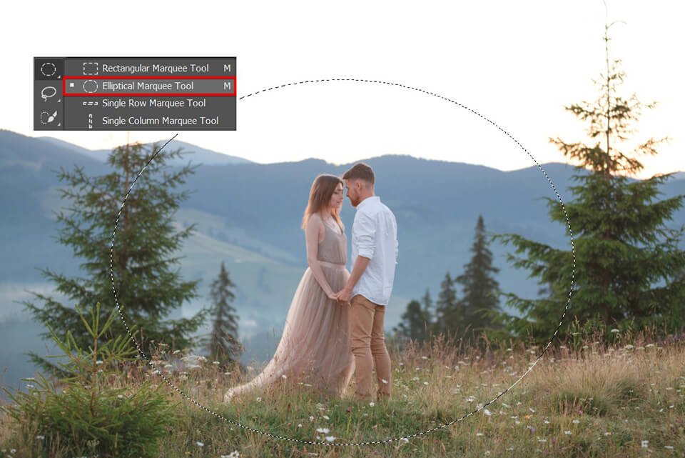 how to blur edges in photoshop