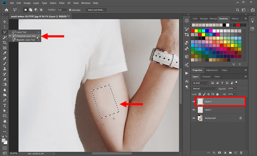 how to photoshop a tattoo tutorial