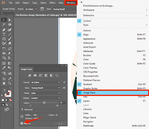 convert image to vector illustrator