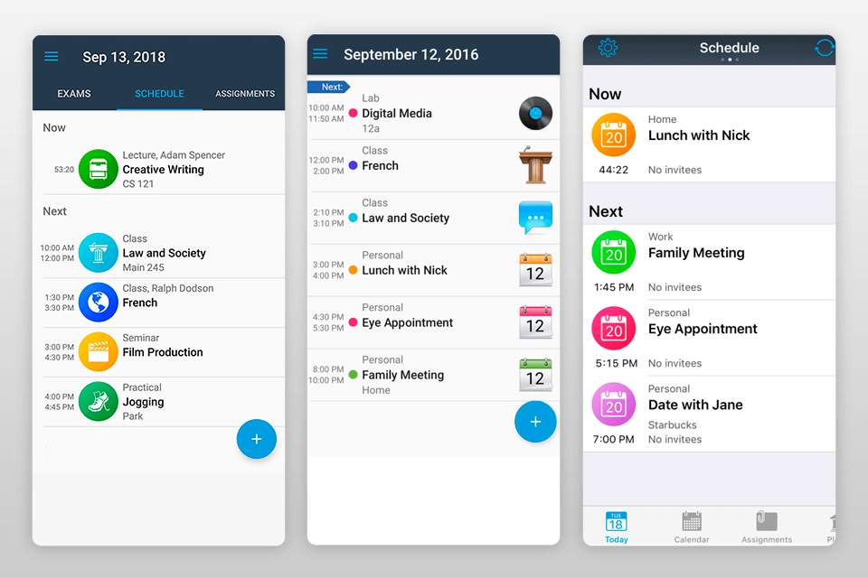istudiez student planner app interface