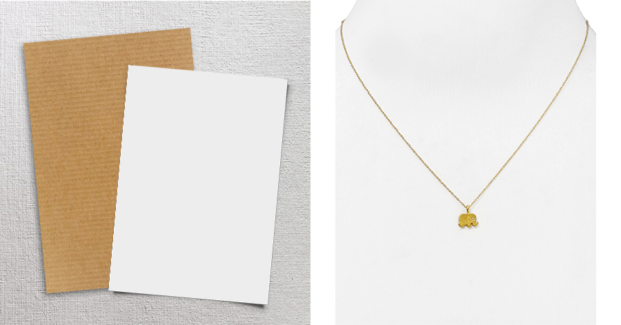 : cardboard jewelry photography props