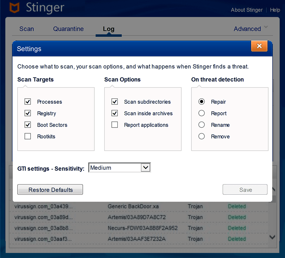 stinger download