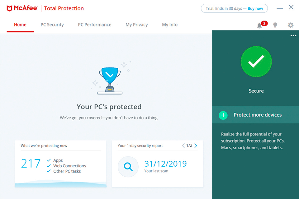 mcafee virus protection download