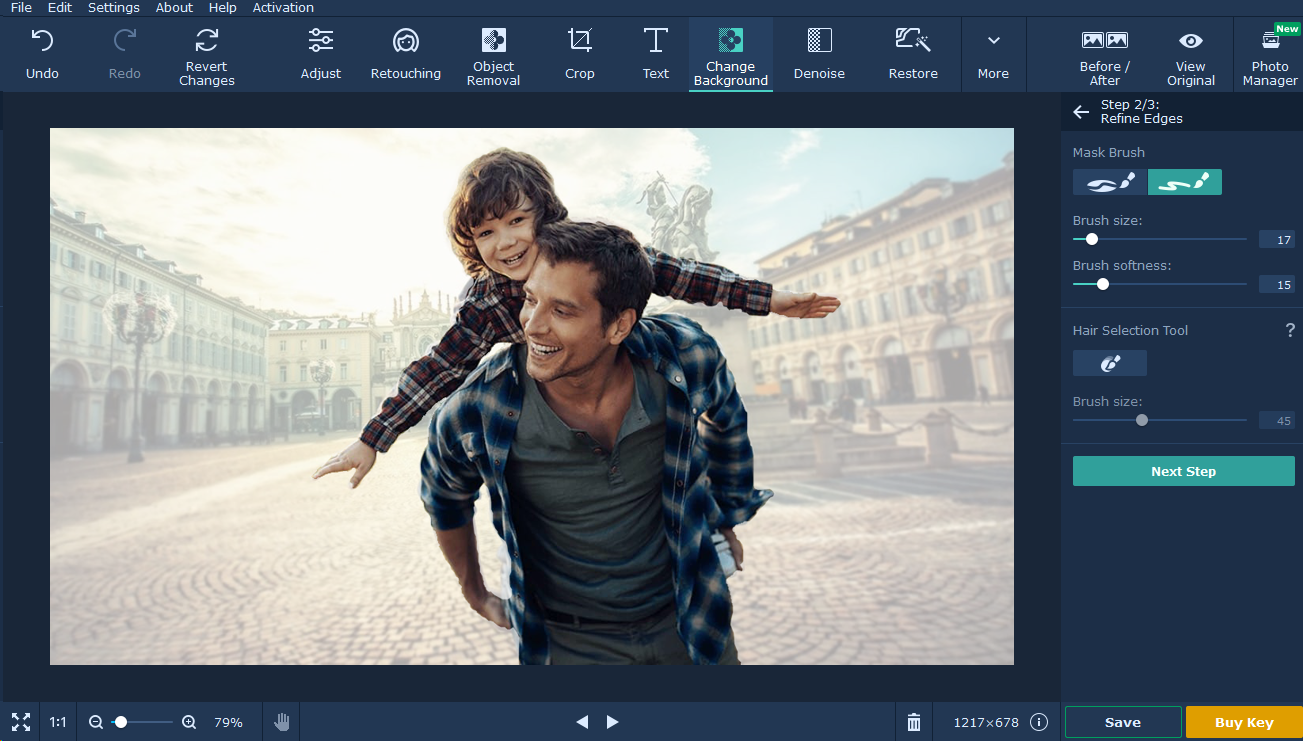 movavi photo editor tutorial background passo 7