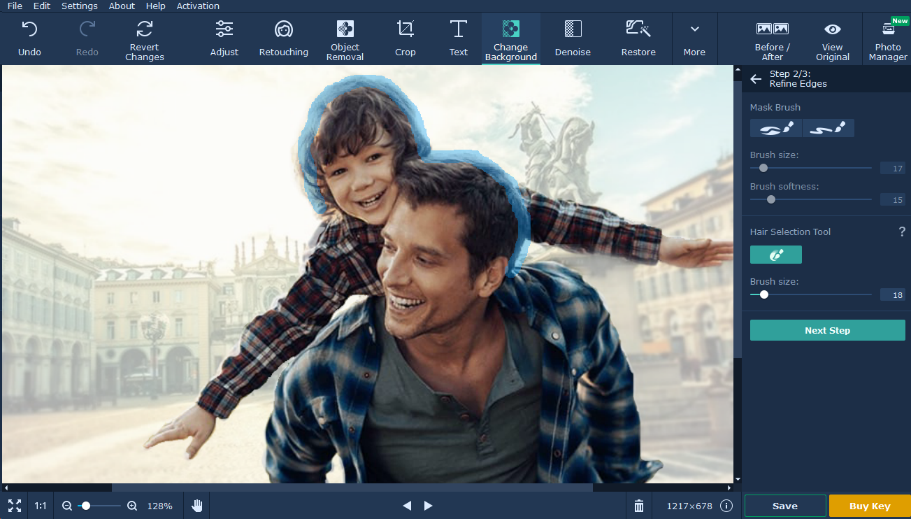 movavi photo editor tutorial background passo 8