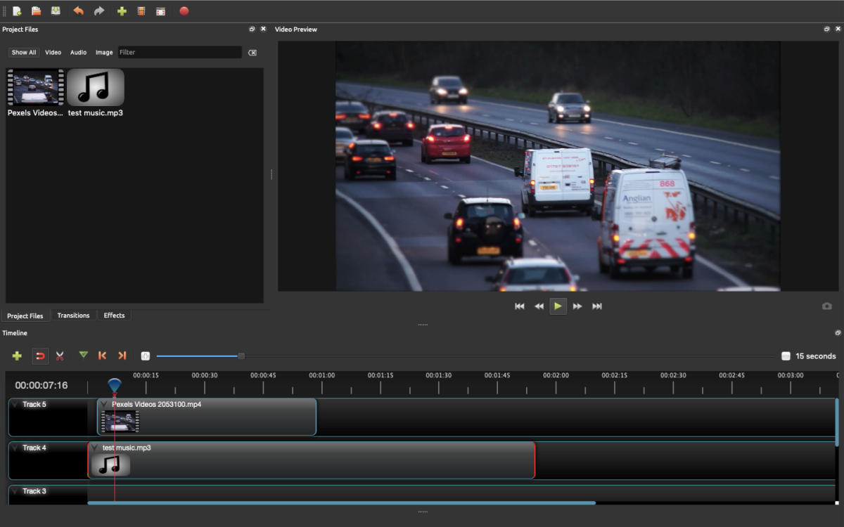 openhot برنامج تحرير الفيديو لواجهة ماك