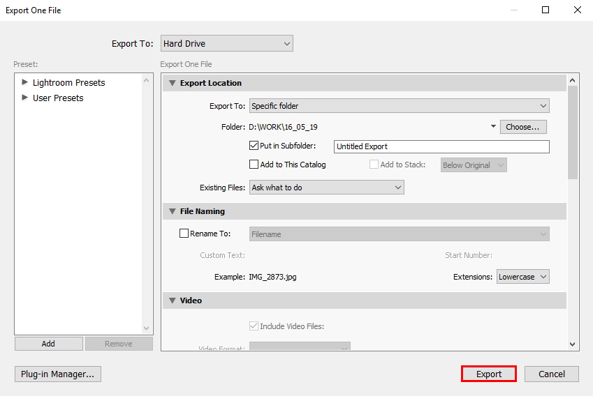 how to edit portraits in lightroom export