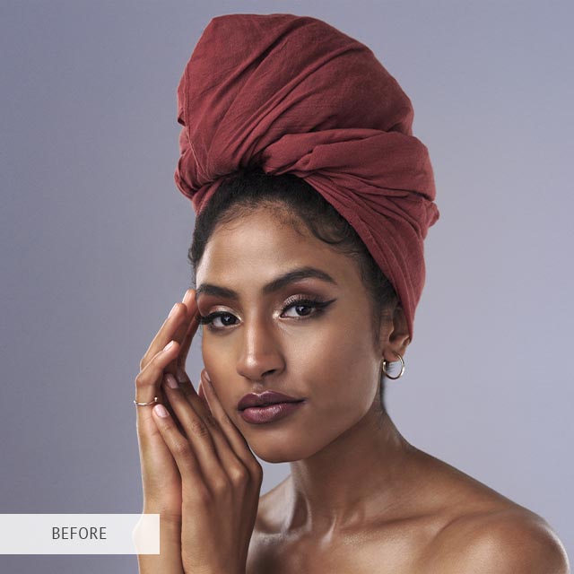 portrait editing skin retouching before