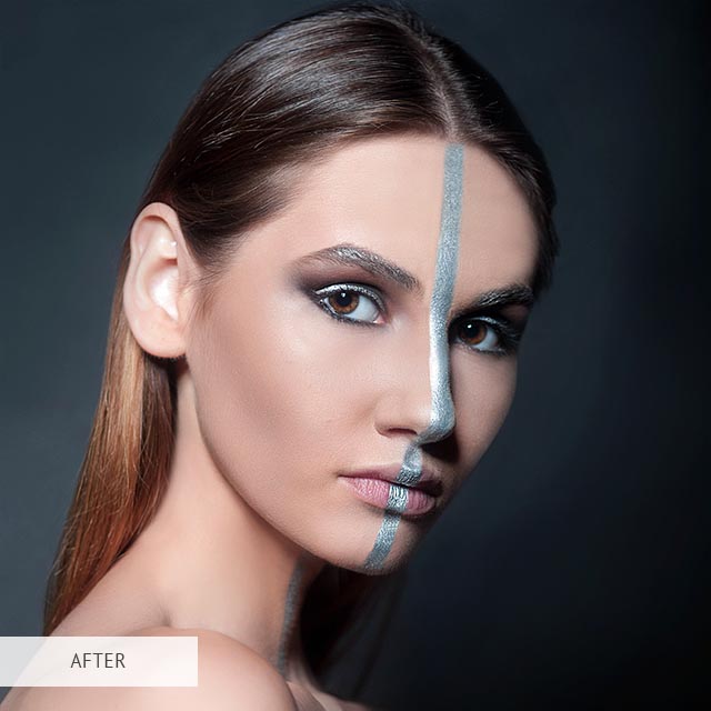 portrait retouching dodge burn after