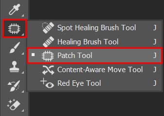 remove shadows in photoshop patch tool 