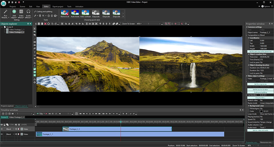 vsdc video editor pro free