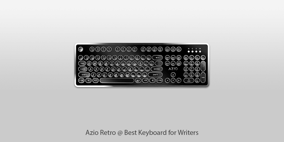 writing keyboard azio retro