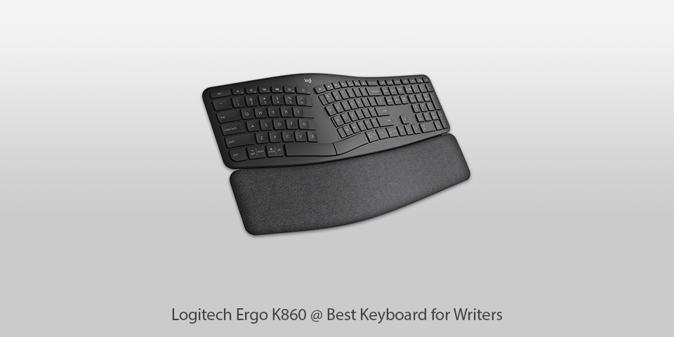 writing keyboard logitech ergo k860