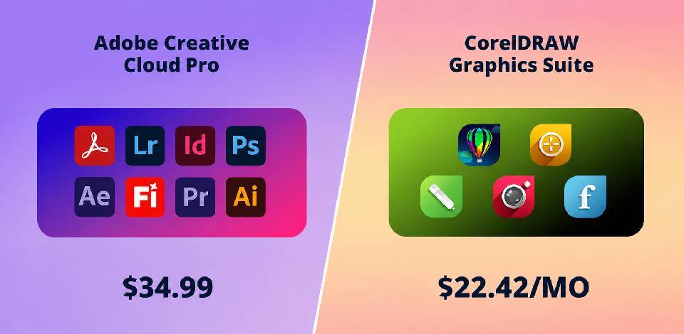 Adobe Creative Cloud Pro vs CorelDRAW How We Tested