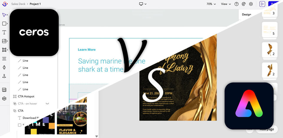 Ceros vs Adobe Express Free Bonus Tools