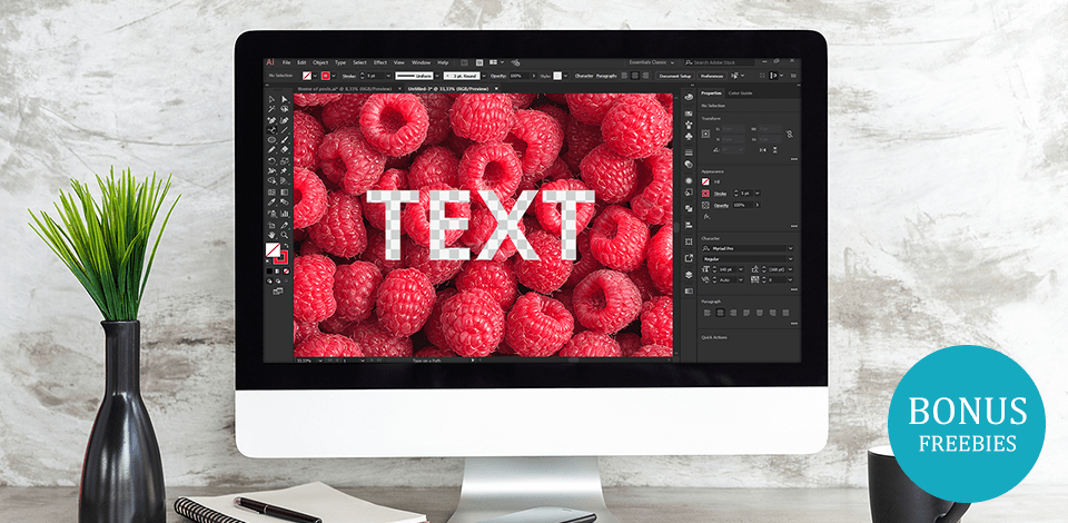 How to Cut Out Text from an Image in Illustrator