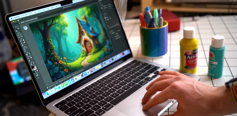 How We Tested Laptops Illustrator