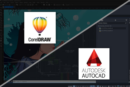 مقارنة برنامج CorelDraw مقابل AutoCAD للتصميم و الهندسة المعمارية