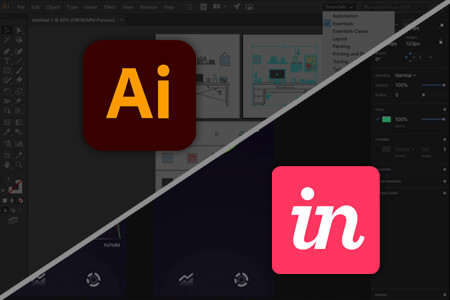 مقارنة بين Illustrator مقابل InVision | الفرق بين اليستريتور مقابل انفيجن