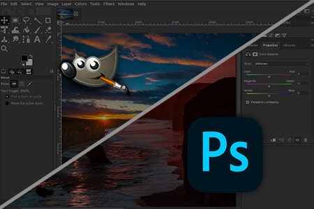 Gimp vs Photoshop {{%year}}: What to Choose?