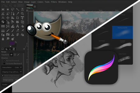 GIMP vs Procreate