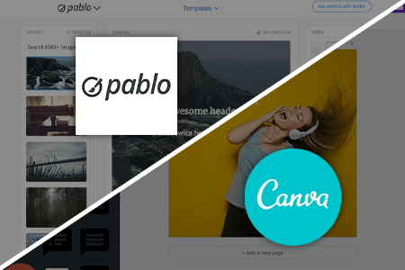 مقارنة برنامج Canva مقابل برنامج Pablo للقوالب الجاهزة و التصميم