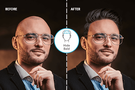 Cover Bald Spots with Hair in 1 Click