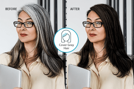 Видалення сивого волосся в 1 клік