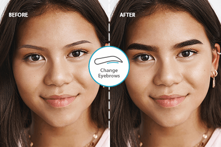 Migliora le sopracciglia in 1 clic