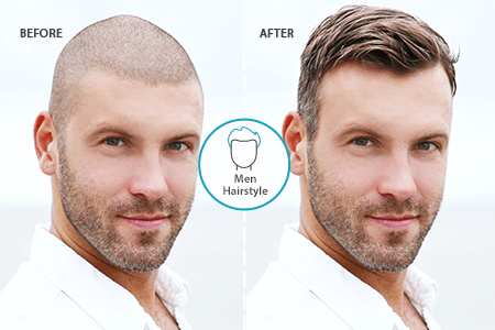 Change Man’s Hairstyle in 1 Click