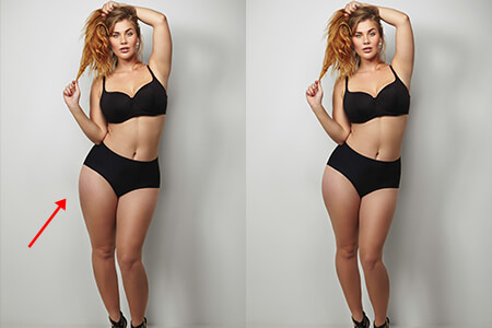 Rendi le gambe più sottili in 1 clic