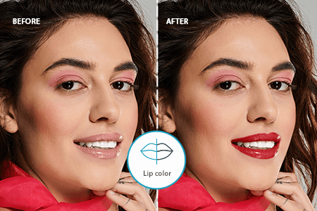 Añade lápiz labial a tu foto online [GRATIS]
