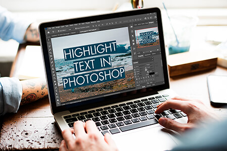 كيفية تمييز النص في Photoshop بطريقة سهلة و سريعة : درس تعليمي