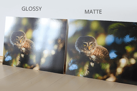 مقارنة بين الصور اللامعة مقابل الصور غير اللامعة في الصور الرقميه