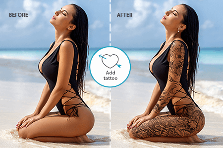 Add Tattoo to Picture in 1 Click