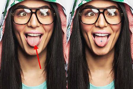 Dodajte piercing z enim klikom