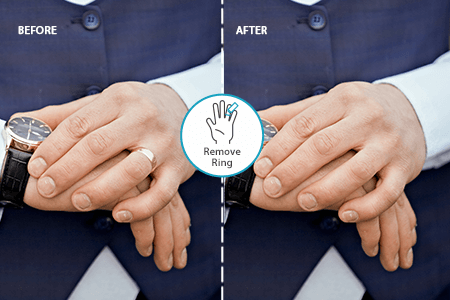 Hide a Ring on Photos in 1 Click