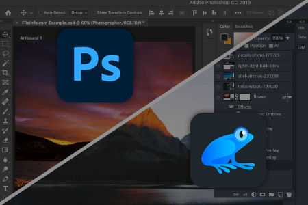 مقارنة بين برنامج Photoshop مقابل Ribbet لتعديل وتحرير الصور