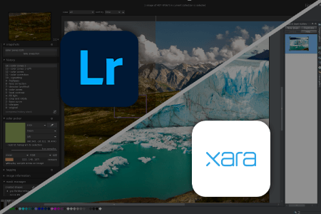 مقارنة بين Lightroom و Xara Designer Pro  لانشاء الرسوم التوضيحية