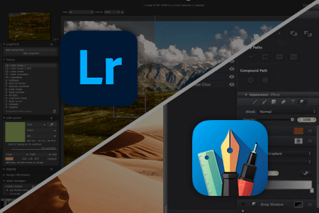 مقارنة بين برنامج Lightroom مقابل iDraw لتصميم و تعديل الصور