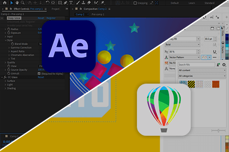 مقارنة بين برنامج After Effects مقابل CorelDRAW للرسم و الفيديو