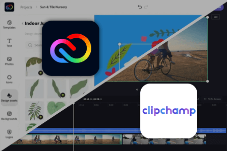 مقارنة بين برنامج Adobe Express مقابل Clipchamp
