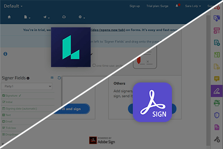 مقارنة بين Adobe Acrobat Sign مقابل Legalesign لإدارة المستندات 