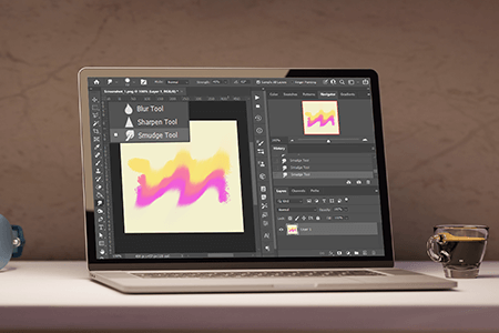 تعلم كيفية استخدام أداة Smudge في Photoshop : برنامج تعليمي مفصل
