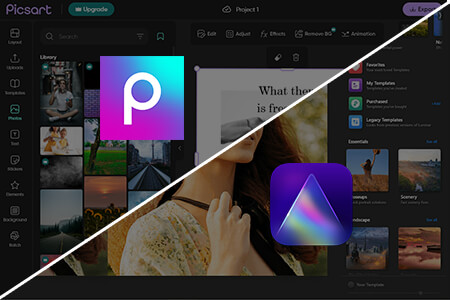 مقارنة بين Luminar AI و Picsart للتحرير والتعديل بالذكاء الاصطناعي