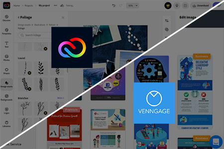 Adobe Express vs Venngage: Features & Advantages